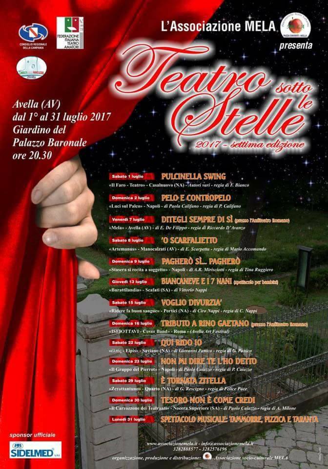 locandina teatro sotto le stelle 2017